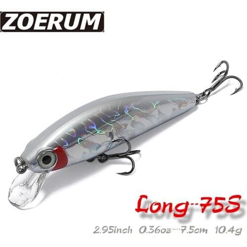 10.4g 75mm Trout Minnow Fishing Lure Crank Wobblers Bait Fishing Crankbait Lure Japan Sinking Hard Jerkbait New Tackle