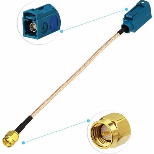 10CM 15CM 20CM 30CM 50CM Fakra Z Female to SMA Male RG316 Pigtail Cable for Wireless GPS GSM Antenna Car Radio Vehicle Antenna