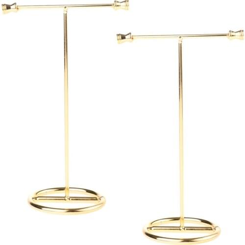 2pcs Exquisite Jewelry Rack Display Holder Stand for Necklace Earrings Rings