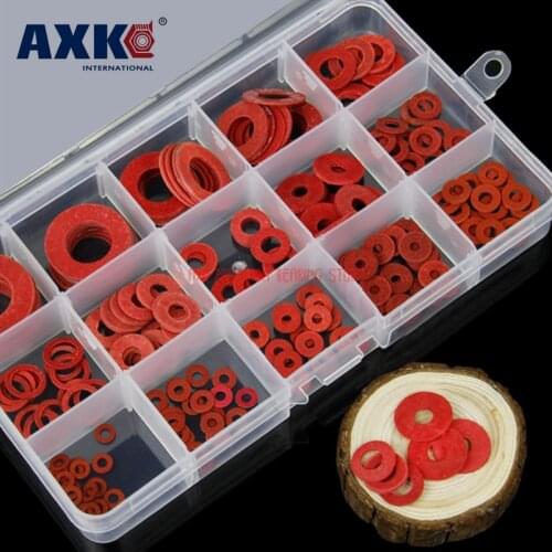 2021 Limited Ring Hts Feet 225pcs/set Red Steel Gasket Insulation Flat Pad Meson Kit M3 M4 M5 M6 M8 M10 M12 M14 M16