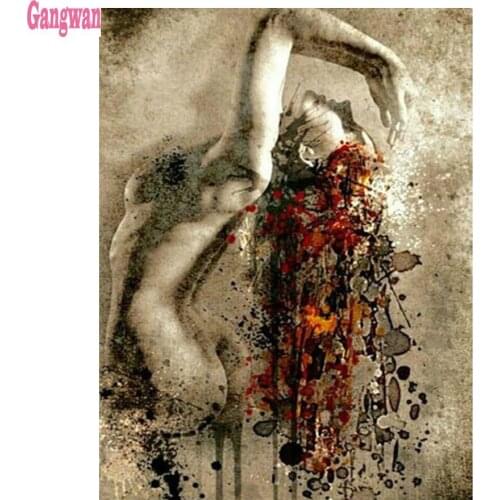 Diamond Painting Sexy woman pattern Diamond Embroidery Rhinestone Abstract Art Mosaic Full Square Round drills bedroom decor