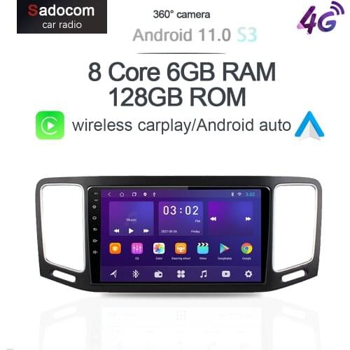 360 Camera CarPlay DSP Android 10 Car Radio 6G+128G For VW Volkswagen Sharan 2012 - 2019 4G LTE Multimedia Player GPS RDS Stereo