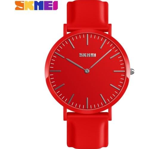 Skmei 2018 Women Quartz-watch Fashion Casual Watches Quartz Watch Women Waterproof Jelly Female Leather Ladies Women Watches