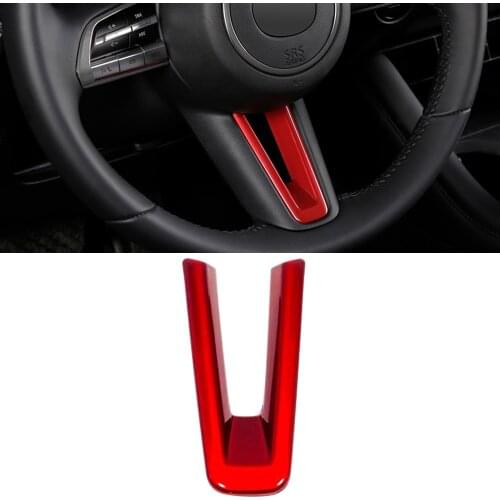 For Mazda CX-30 CX30 2019 2020 2021 Accessories ABS Interior Steering Wheel Bottom Decorative Trim Sticker Car Styling