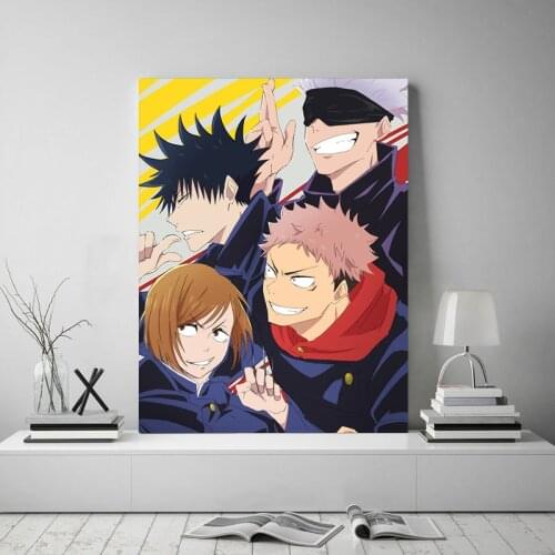 Canvas Pictures Home Decoration Anime Jujutsu Kaisen Paintings Japan Boy Poster HD Prints Wall Art Modular Living Room No Framed