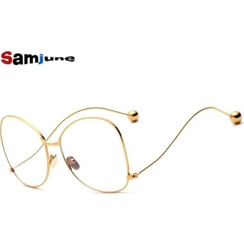 Samjune new womens glasses frame for women optical glasses frame eyeglasses glasses vintage oculos de sol feminino eyewear