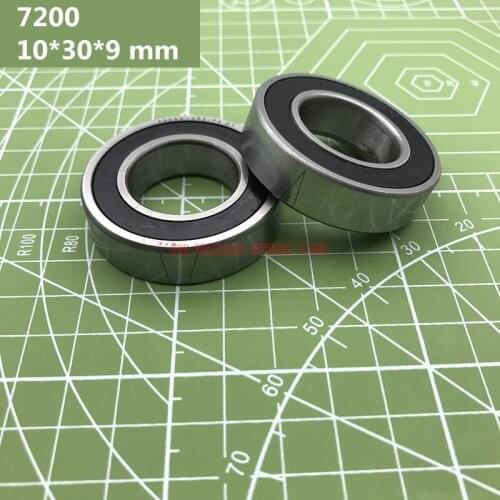 2021 New Axk Abec-7 7200 7200c 2rz Hq1 P4 Db A 10*30*9 Mm Sealed Angular Contact Bearings Speed Spindle Cnc Si3n4 Ceramic Ball