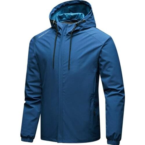 New Men Quick Dry Hiking Jacket Waterproof Ultra-thin Skin Coat Sun-Protective Outdoor Fishing Sports Coat Skin Male Windbreaker