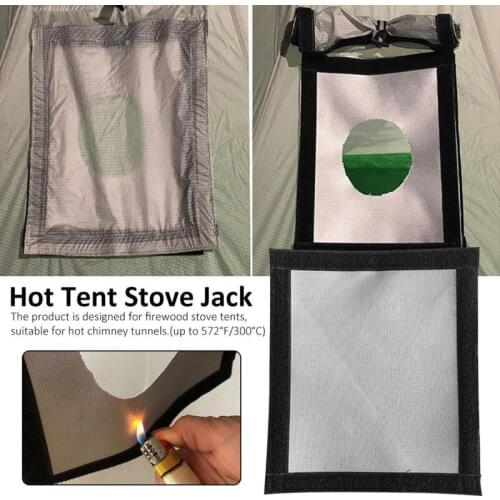 Tent Fireproof Anti-Scalding Ring Protection Ring Accessories Wood Fire Stove Red Chimney Stove Tube Fire Pipe Road Ring