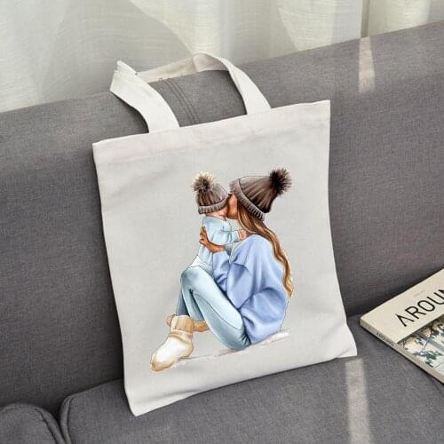 Great Offer Fashion 2020 Canvas Bags Women and Girls Brand Casual Designer Handbags for Super Mom Folding Bags Sweet and Cute