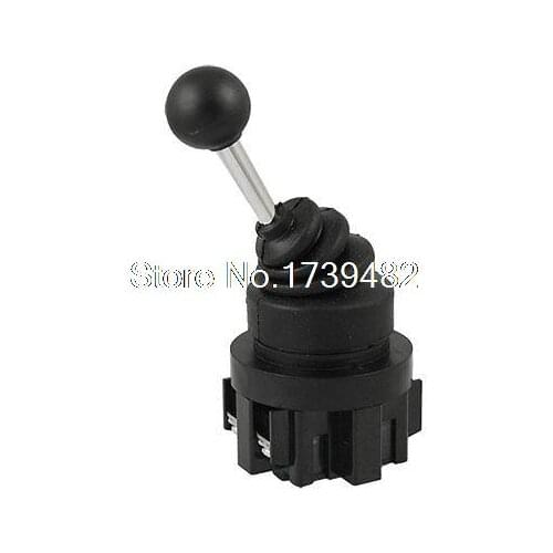 AC 600V Black 2 Directions Self-locking Type Monolever Switch