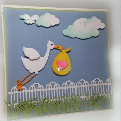 PP Craft metal cutting dies cut die mold New Love Stork decoration Scarpbook paper craft knife mould blade punch stencils dies