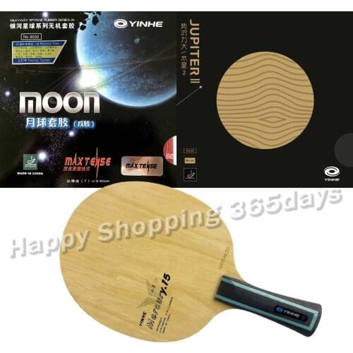 Pro Combo Racket YINHE Y-15 Blade with YINHE MOON and YINHE Jupiter 2 Rubber with sponge