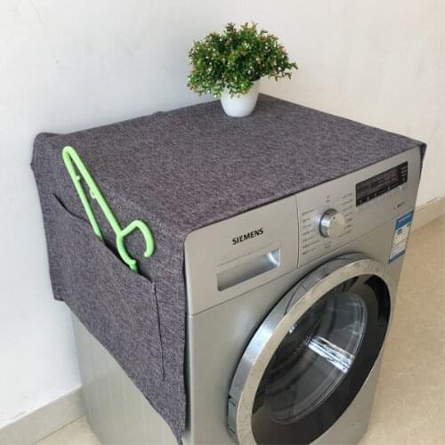 Outdoor Furniture Dust Cover Modern Simple Cotton And Linen Automatic Washing Machine Cover Waterproof Sunscreen