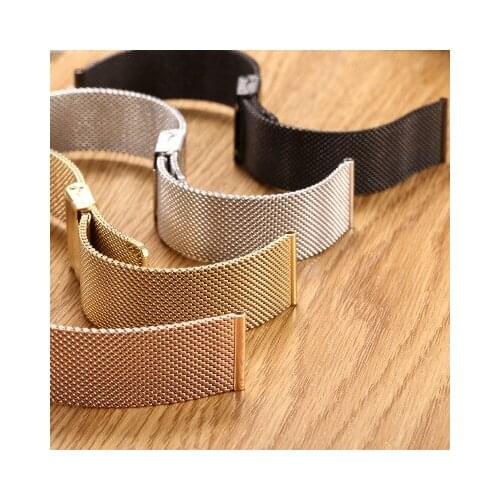 20mm milanese loop strap For Samsung Gear Sport Gear S2 classic stainless steel metal watchband bracelet For Huawei watch 2