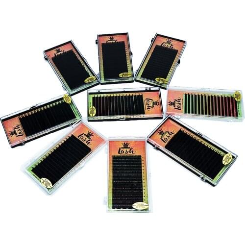 MASSCAKU 16rows/case,8~20mm natural mink,individual eyelash extension,makeup cilia professional