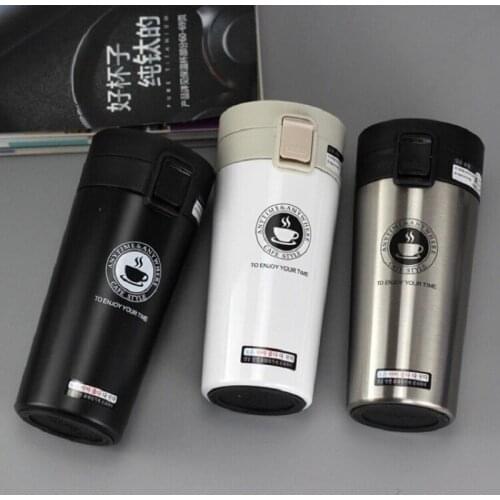 HOT Premium Travel Coffee Mug Stainless Steel Thermos Tumbler Cups Vacuum Flask thermo Water Bottle Tea Mug Thermocup