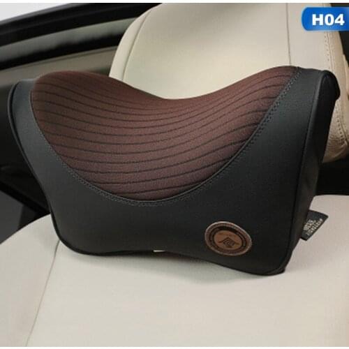 U Shape Memory Cotton Car Neck Pillow Headrest Memory Foam Fabric Car Seat Neck Support Pillow for Car Travel Office Home