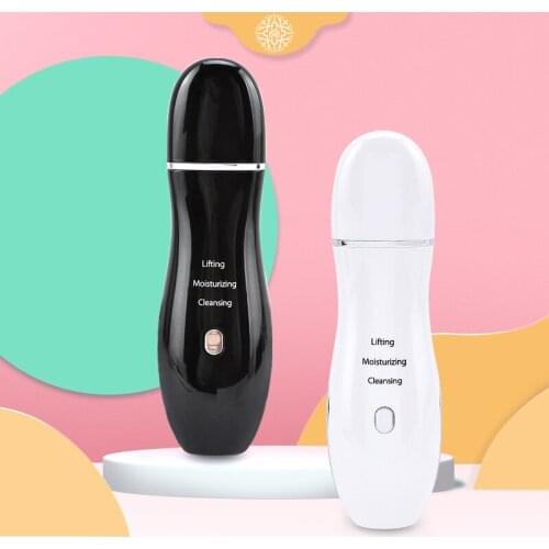 Ultrasonic Blackhead Remover Facial Skin Scrubber Cleaner Ion Acne Peeling Shovel Cleaner Facial Massager Skin Care