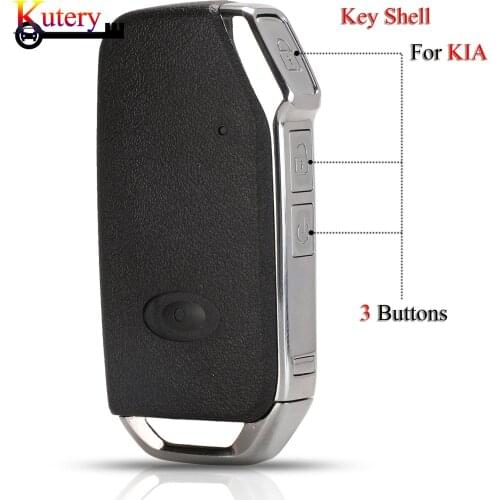 Kutery 10PCS/Lot Remote Smart Car Key Shell For Kia Sportage Ceed Sorento Cerato Forte 3Buttons Case Cover With VA2 Uncut Blade