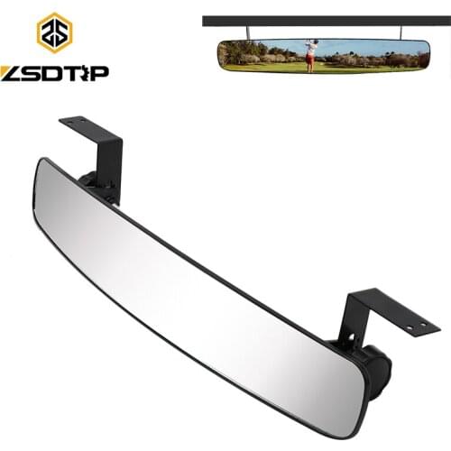 ZSDTRP Universal For UTV Roll Bar Cage Rearview Golf Center Mirror ATV Racing Wide Angle Convex Rear View Mirrors