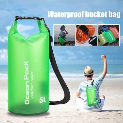 2L/5L Waterproof Dry Bag Sack Storage Pack Foldable for Rafting Swimming Kayaking Canoeing Trekking Boating Sailing Fishing