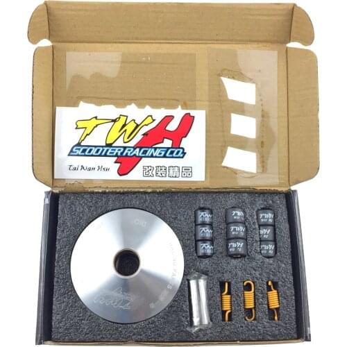 TWH High Performance Variator Kit 89MM 92MM with Roller Weights Drive Pulley for GY6 50cc 139QMB 139QMA DIO ZX AF18 AF28 AF34