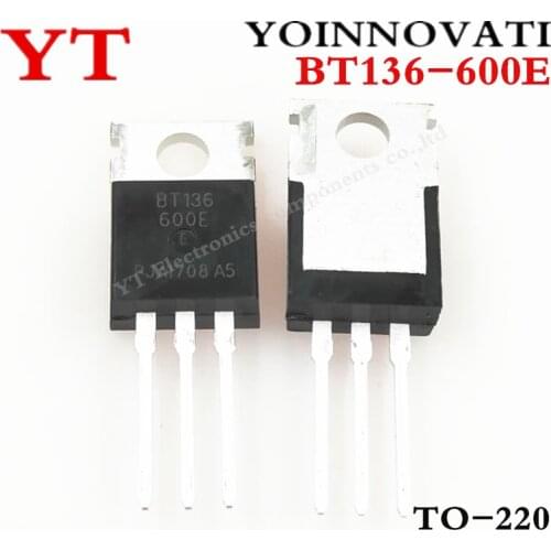 10PCS BT136-600E TRIAC SENS GATE 600V 4A TO220AB Best quality