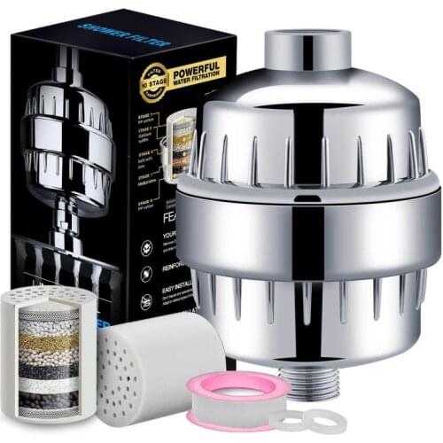 12/15 Stage Bath Water Purifier Bathroom Shower Filter Health Softener Chlorine Removal High Output Universal Water Treatment