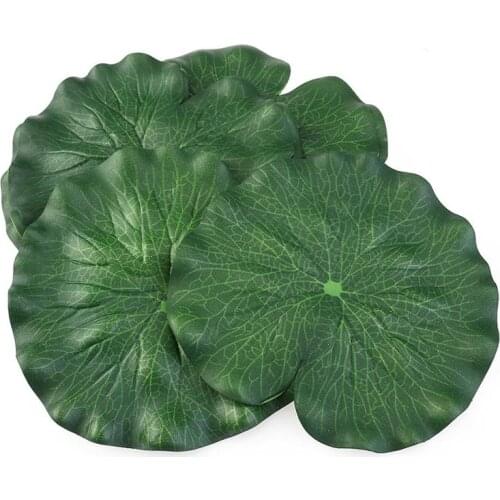 17 CM Garden Home Decor Artificial Flower Lotus Leaf EVA Material Fish Tank Water Pool Decorations Green Plant