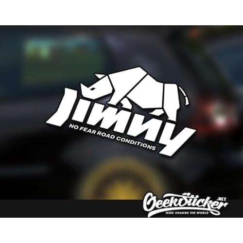 2 Color Waterproof Reflective Rhinoceros Off-road Car Styling Vinyl Car Sticker Exterior Decals for SUZUKI JIMNY Anywhere