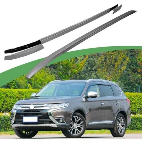 2Pcs left right Aluminium roof rack bar rail fits for 2013-2019 M-i-t-s-u-b-i-s-h-i Outlander