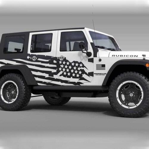 2pcs JDM Stickers Sport Engine Hood Fender Side Letter character Car Sticker and Decal Vinyl for Jeep Wrangler Unlimited TJ JK