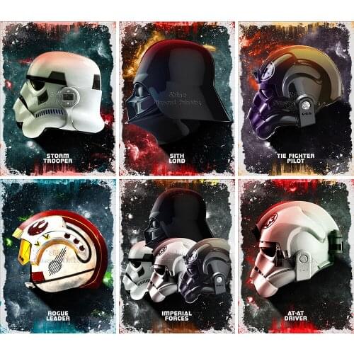 Diamond Painting Cartoon Star Wars Helmet Graffiti 5D DIY Square Round Embroidery Mosaic Set Cross Stitch Home Decoration Art