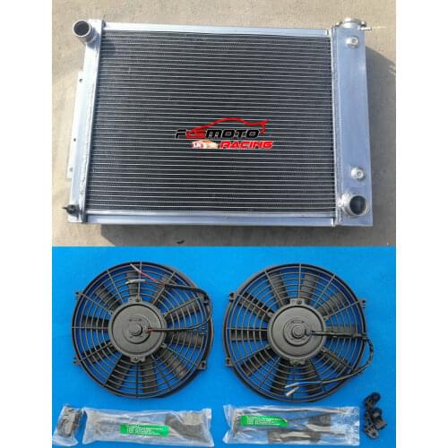 All Aluminum Racing Radiator + FAN For 67-69 68 Chevy Camaro For Pontiac Firebird T/A 5.3L-5.7L V8 1967 1968 69
