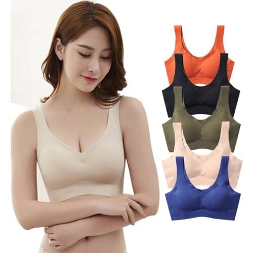 Seamless Bras Women Push Up Bra Wire Free Bralette Underwear Sexy Lingerie Padded Brassiere Sleeping Bra Fitness Sport Bra Lady