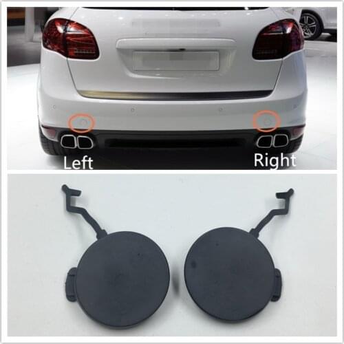 Cafoucs Rear Bumper Towing Hook Cover Eye Caps For Porsche Cayenne 2011 2012 2013 2014