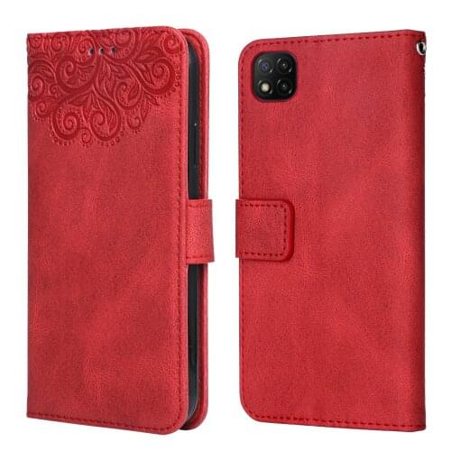 For on Xiaomi Poco C3 Flower Embossing Case Coque for Poco C3 c 3 Wallet Flip Leather Case for Xiaomi miPoco C3 Phone Bag