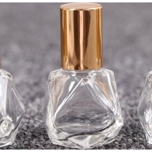 Perfume Bottles 8ML Mini Essential Oils Metal Roller Ball Glass 1PC High Quality Traveler New Empty Roll-On Refillable Bottles