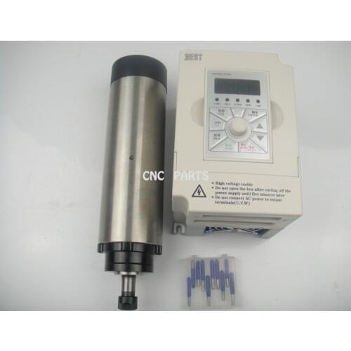 CNC milling spindle ER11 800w air cooling spindle motor +1.5KW inverter+cnc engravin bits