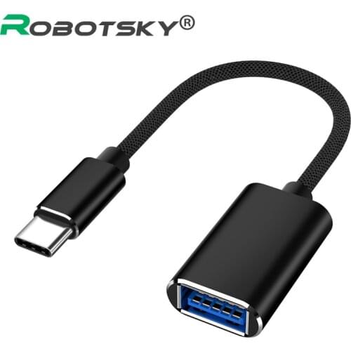 Type C USB 2.0 OTG Cable Fast Speed USB C male to USB2.0 Female Converter USB-C Data Sync OTG Adapter Cable for Samsung Xiaomi