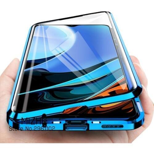 For Redmi 9T Case 360 Magnetic Flip Cases For xiaomi Redmi 9T 9 T T9 Xiomi Xaomi Redmi9T Double Sided Glass Phone Cover Coque