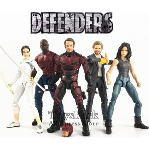Marvel Legends SDCC Defenders Rail Authority 6" TV Action Figure Matt Murdock Jessica Luke Cage Iron Fist Colleen Wing Toys