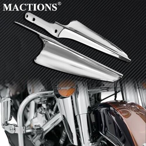 Motorcycle Front Fork Mount Fairing Baffle Windshield Wind Deflectors For Harley Touring 1995-2020 Street Glide Road King FLHR