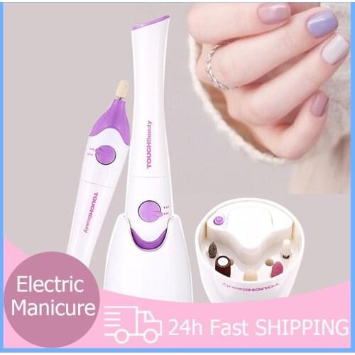 2-in-1 Professional Electric Nail Drill & Nail Polish Dryer UV Lamp Nail Equipment 5PCS Replacement Drills Nails Accessories