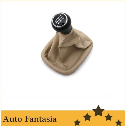 Gear knob & shift boot (beige) - for Volkswagen b5 / b5.5