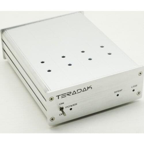 Size (mm) : W122 H45 L165 TeraDak TDA1543 8-chip parallel audio decoder 24Bit/96KHz USB NOS DAC