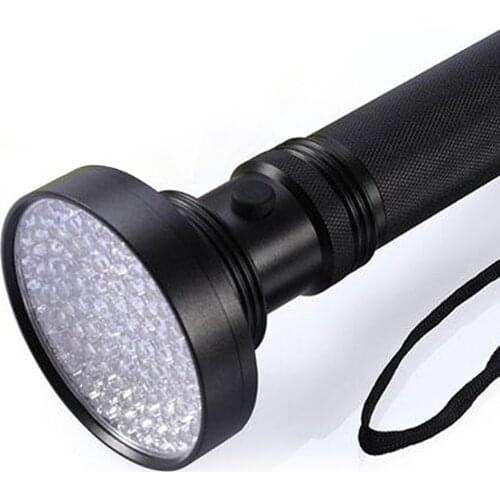 Ultra Violet 100 UV LED Torch Scorpion Detector Finder Black Light Flashlight