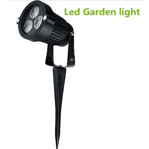 Waterproof led garden light 3W AC85-265V IP65 outdoor led lighting Warm white RGB led lawn lighting spotlight landscape