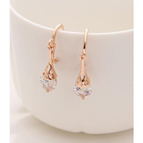 Hesiod Austrian Crystal Drop Earrings For Women Rhinestone Bridal Wedding Earring Wholesale Earings Fashion Jewelry